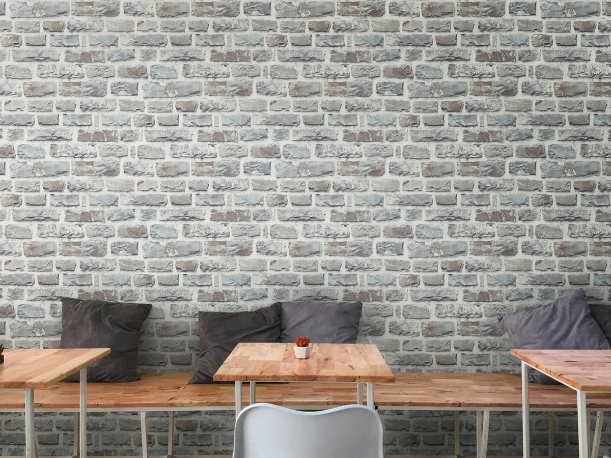 Papier peint Pierre Briquettes gris taupe - Elements 2 d'A.S. Création | Réf. AS-361403