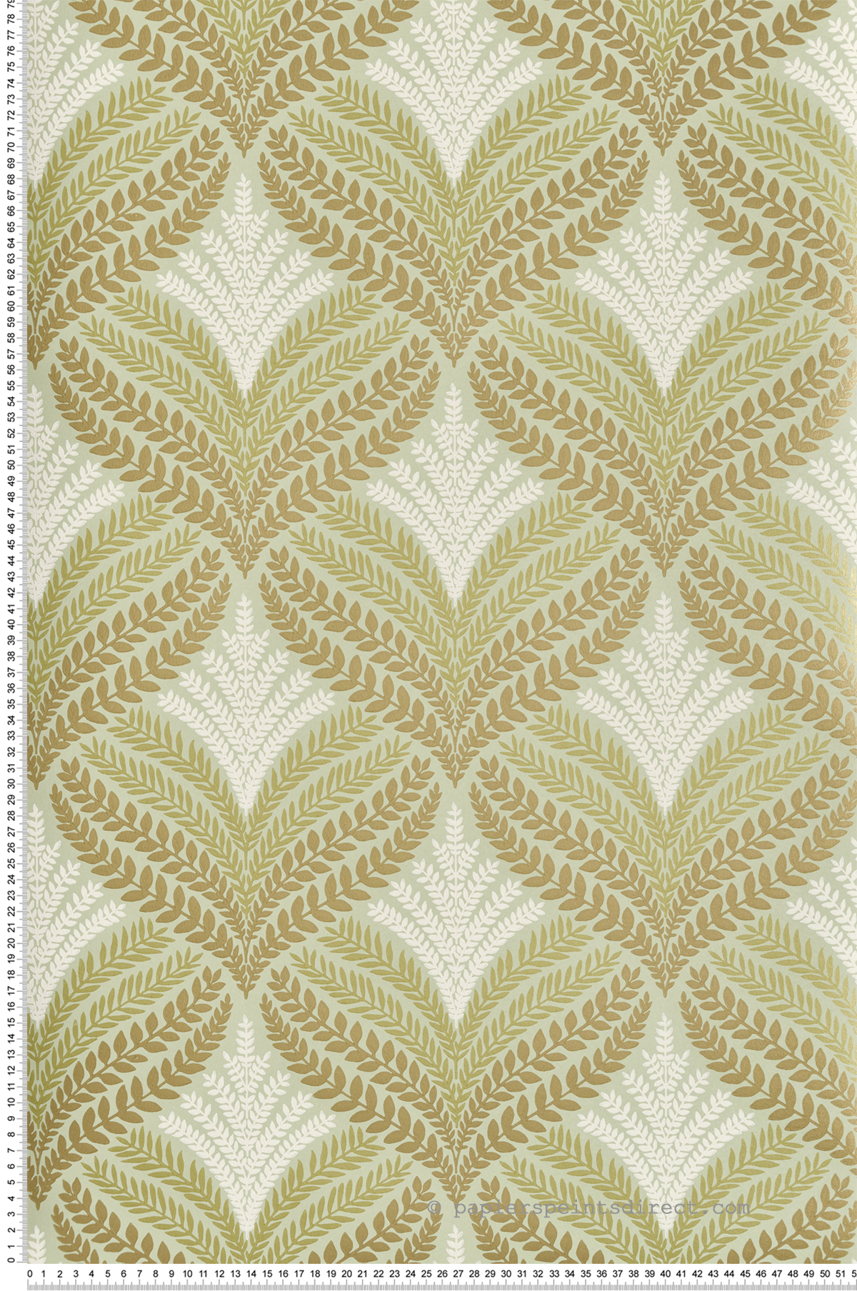 Papier peint Feuillage Charme Sotherton vert clair - Mansfield de Osborne & Little | Réf. OSB-W7460-02