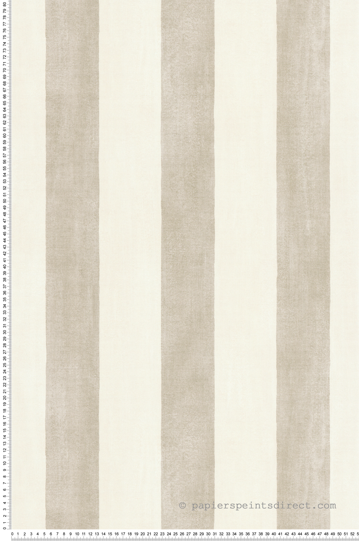 Papier peint Rayures Effet Lin marron glacé - Poésie de Lutèce | Réf. LTC-51254008