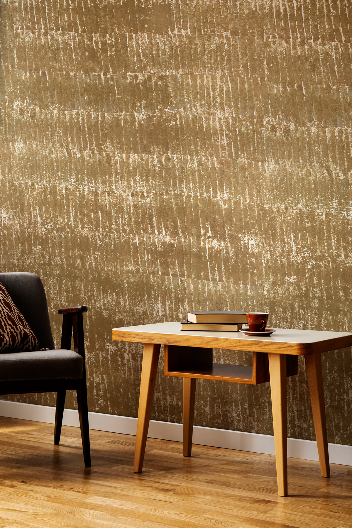 Papier peint panoramique Ecorce Safran 1/2/3/4 - Isidore Leroy AMB4