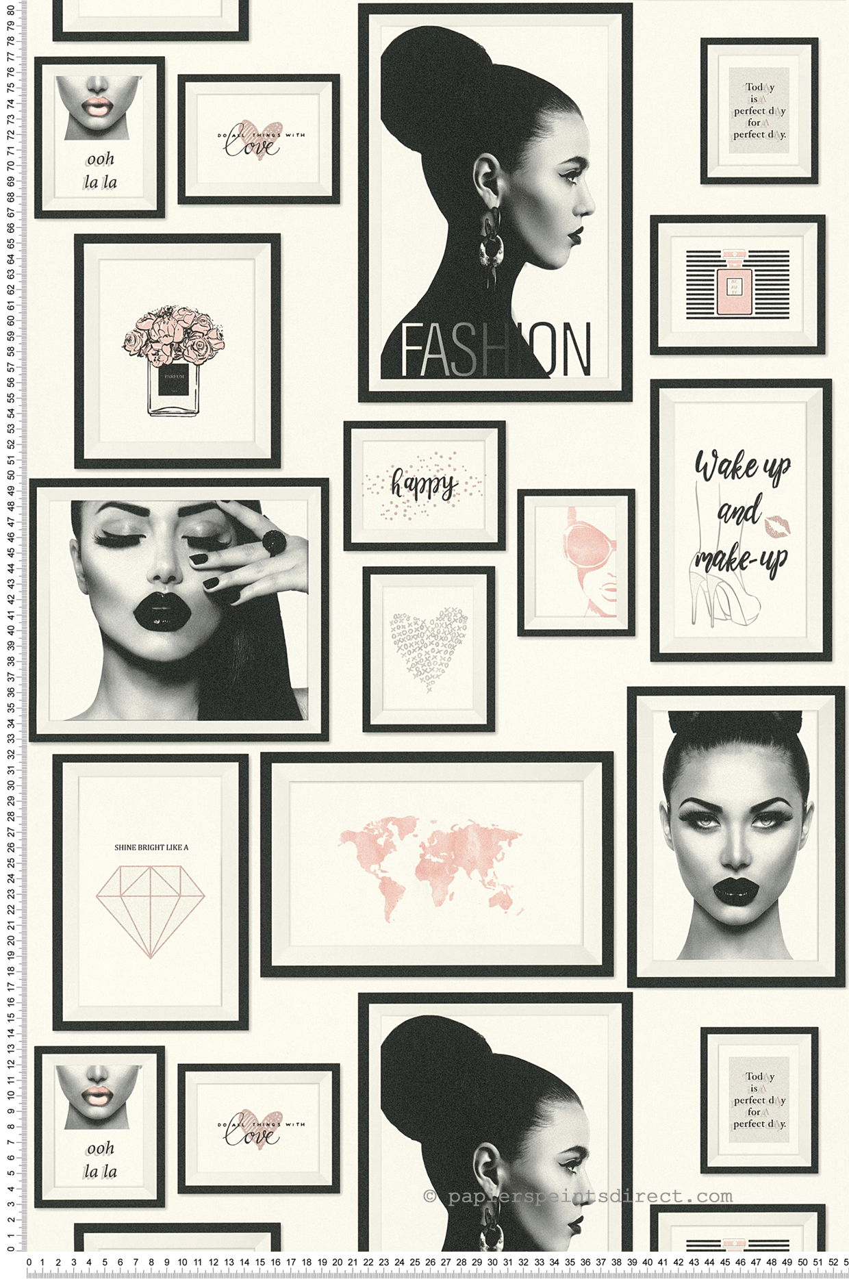 Papier peint Cadres fashion noir et blanc - Metropolitan Stories d'AS Création | Réf. SP14653