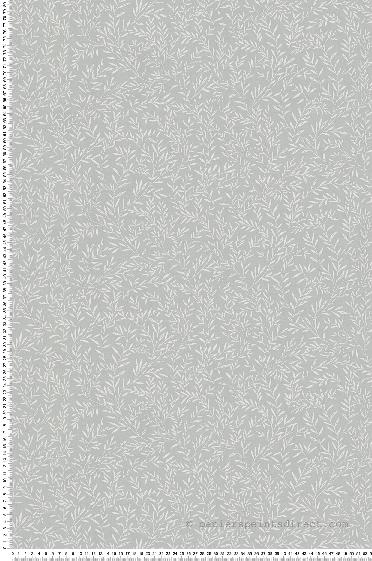 Papier peint Feuillage Vintage Olivier gris - Maison Charme d'A.S. Création | Réf. AS-390734