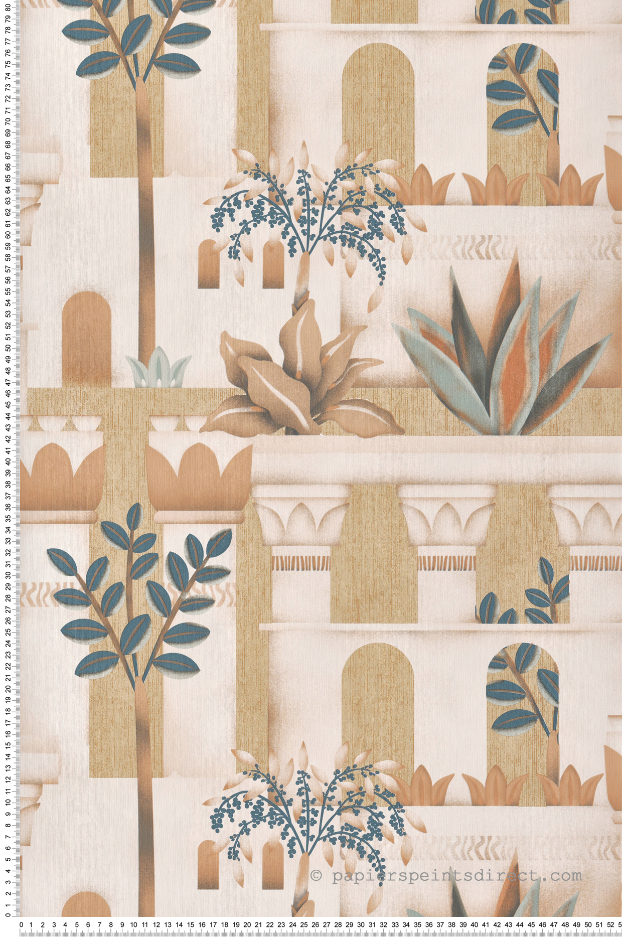 Papier Peint Architecture Egypte terracotta - Nomade d'Ugépa | Réf. UGP-M65908