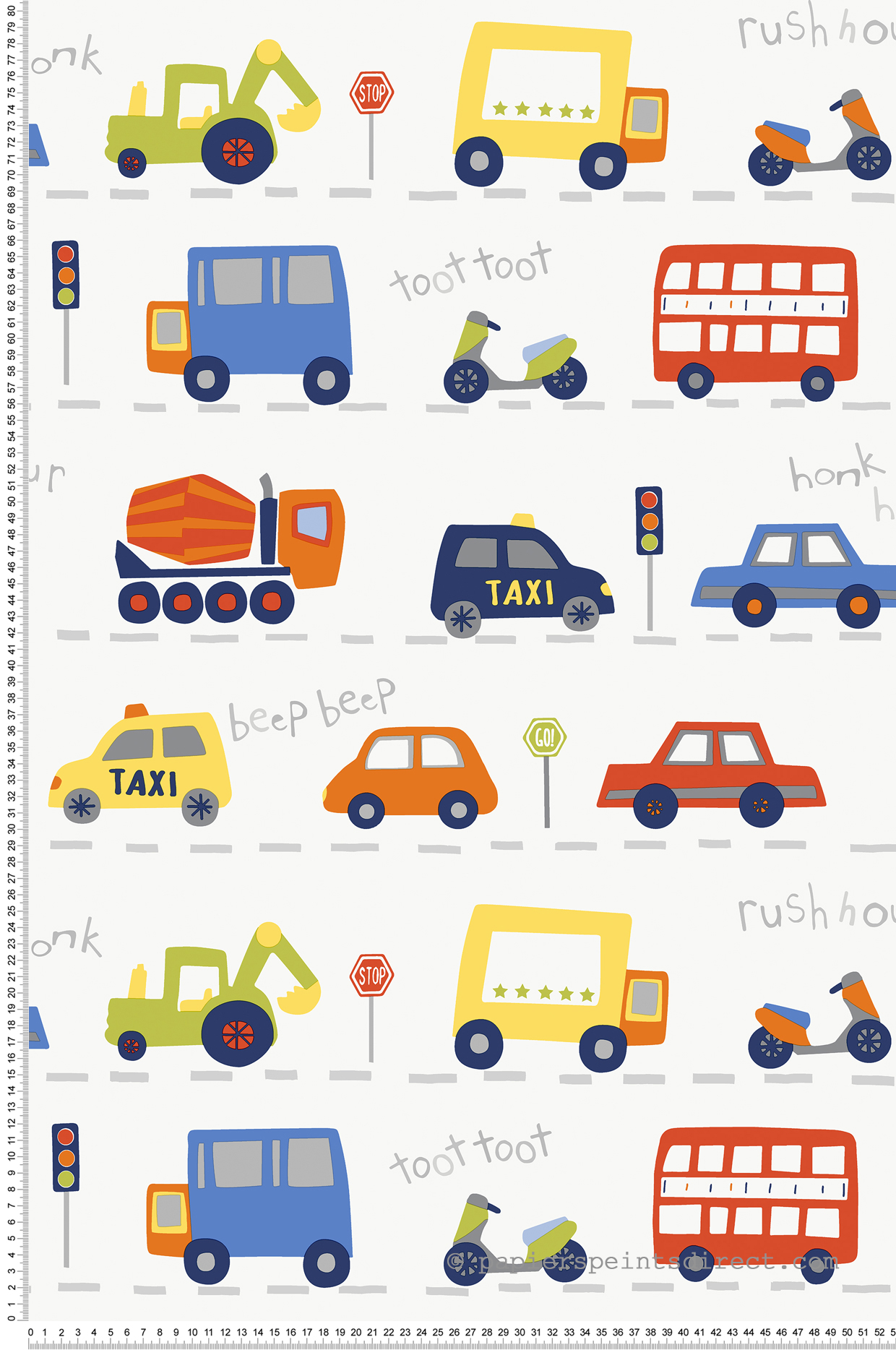 Papier peint Voiture Enfant multicolore - Imagine de Lutèce | Réf. LTC-DL27593