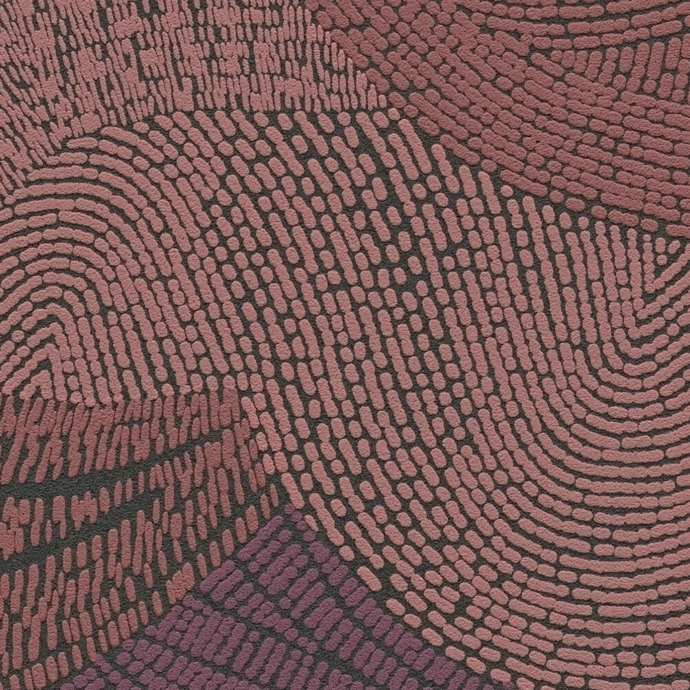 Papier peint Vagues Féériques rose prune - French Affair d'A.S. Création ZOOM | Réf. AS-399352