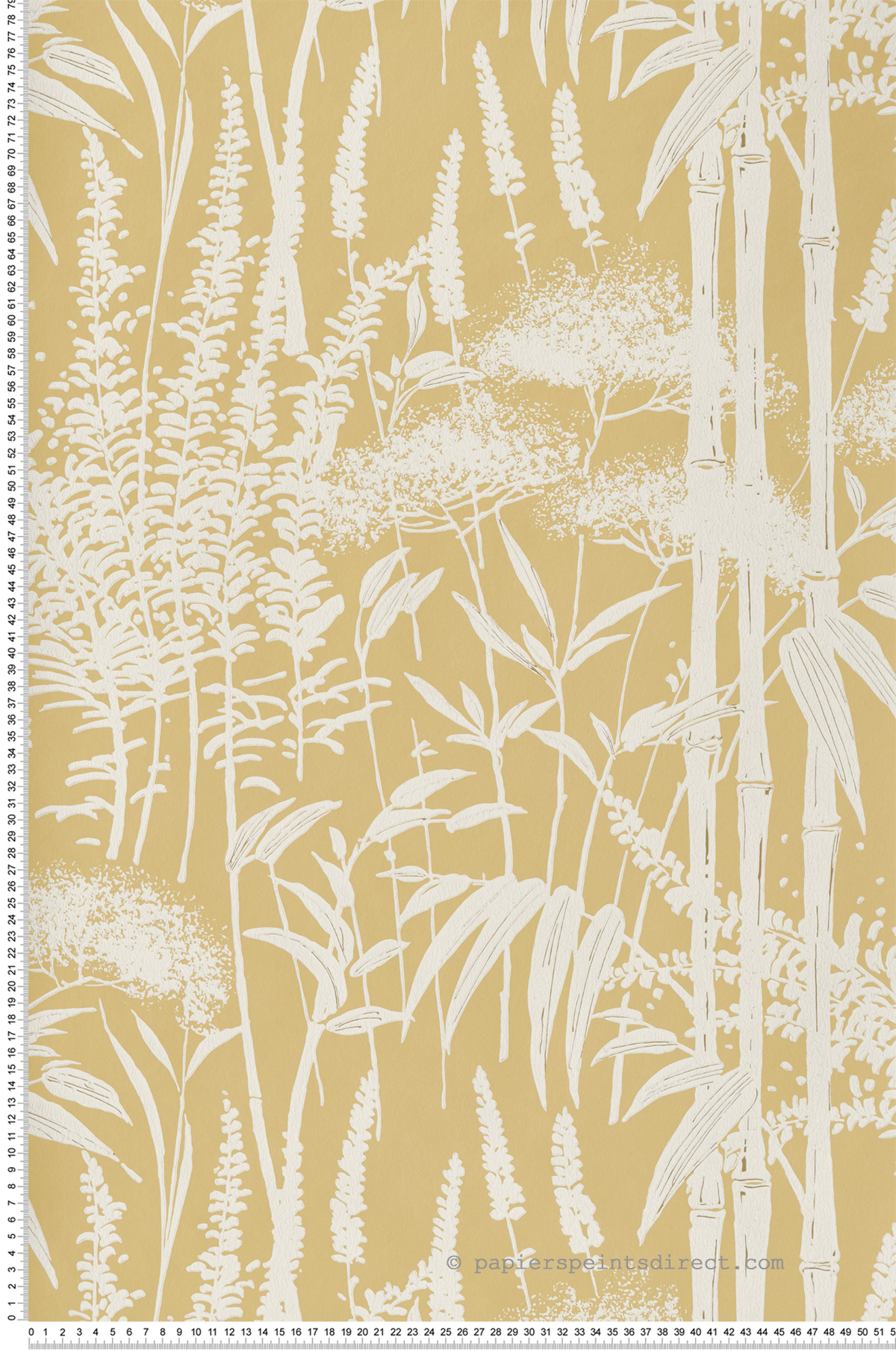 Papier peint Forêt Bambou Poiteau jaune - Signature de Nina Campbell | Réf. OSB-NCW4498-02
