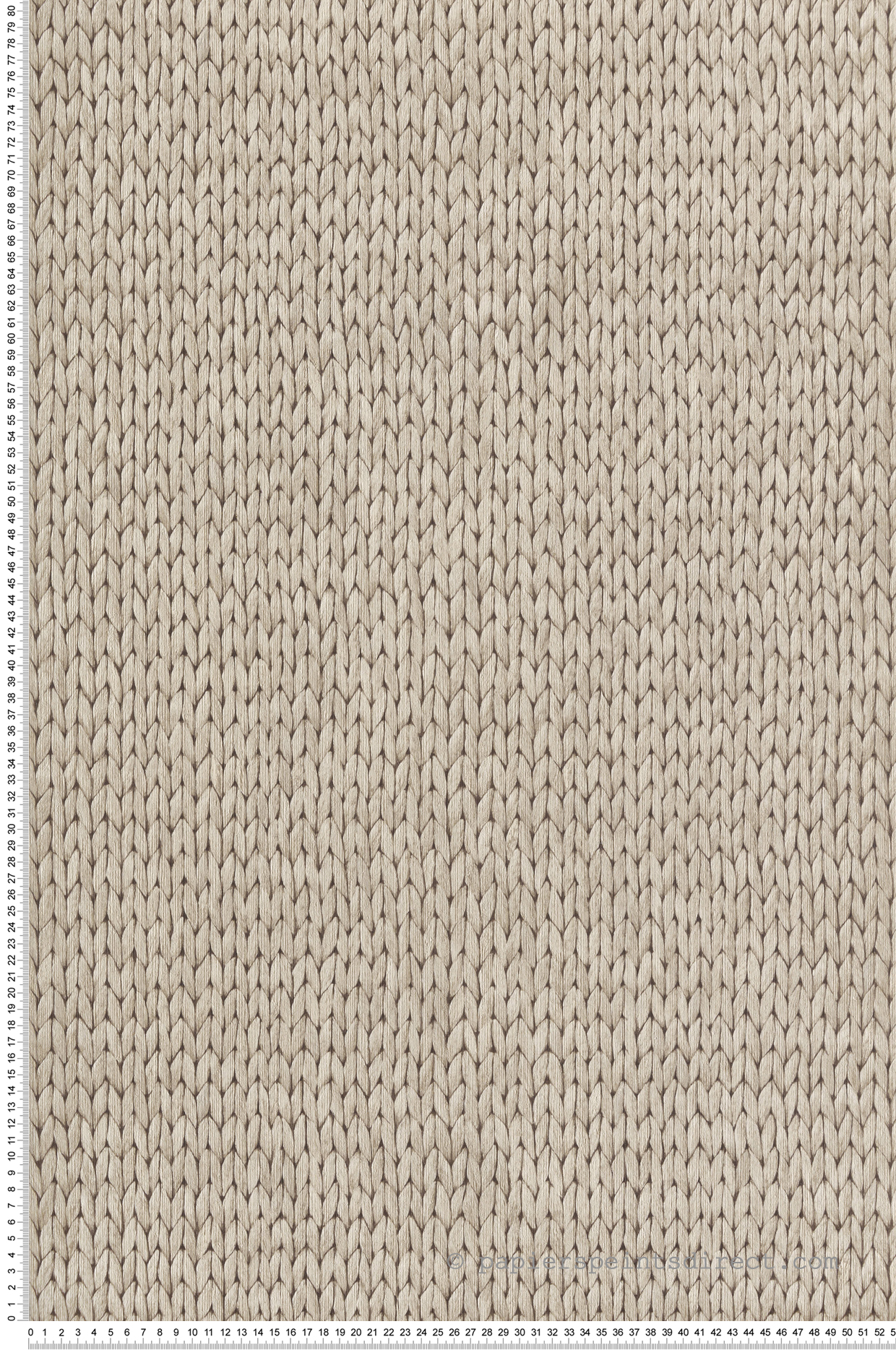 Papier peint Tresse Osier grège - Brut d'Ugépa | Réf. UGP-M78407