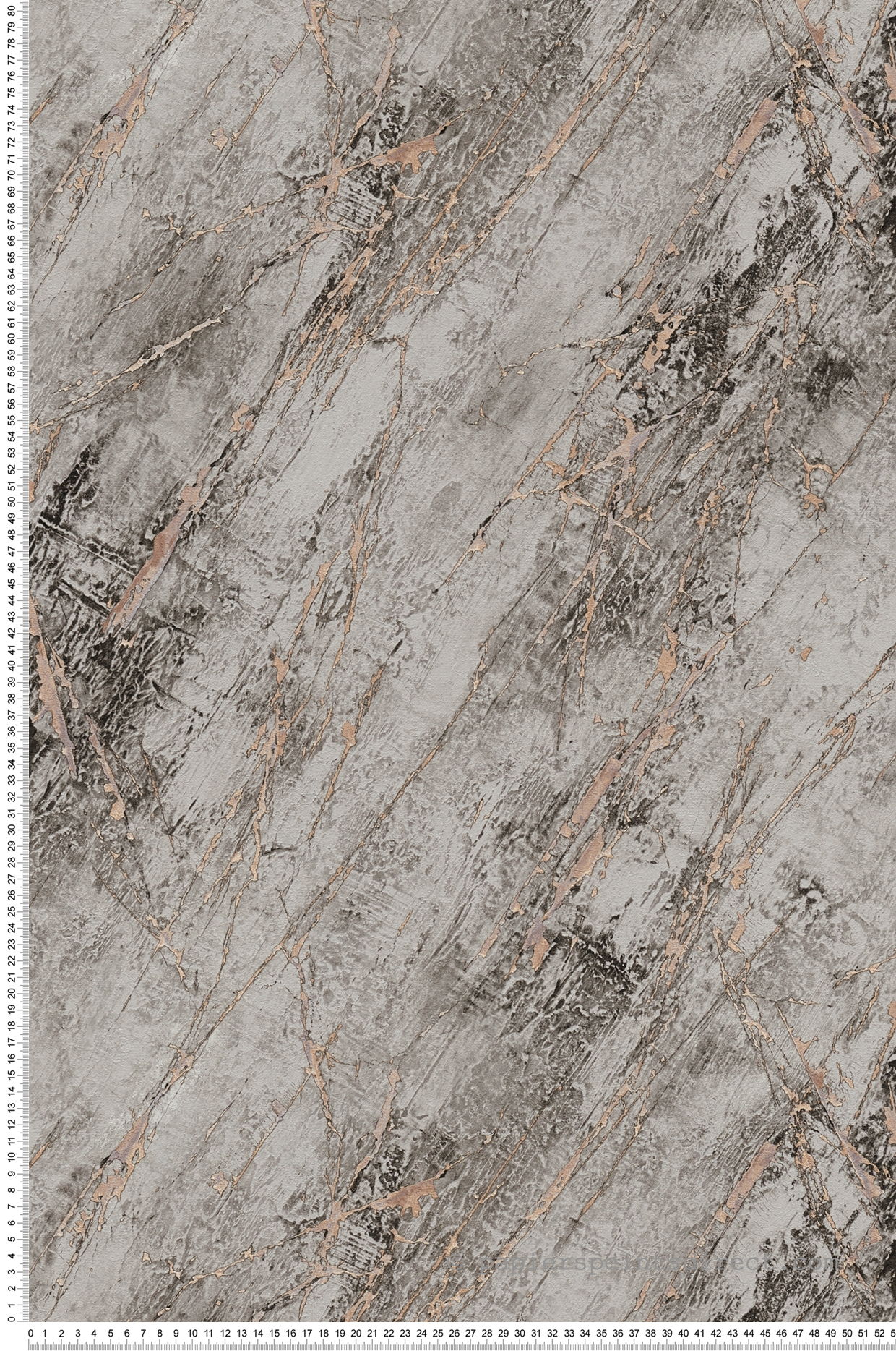 Papier peint Marbre Matière Arts gris cuivré - The BOS d'A.S. Création | Réf. AS-388174