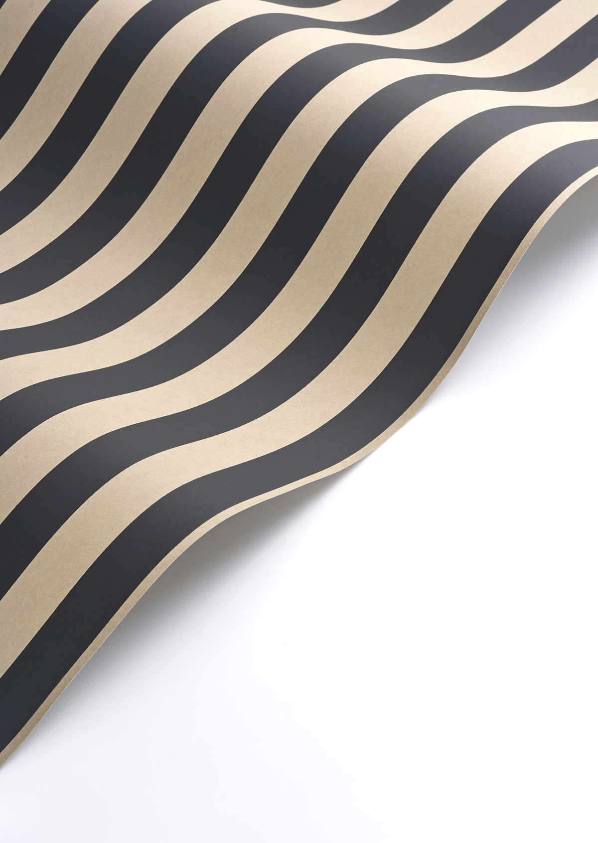 Papier peint Rayure Mate Elizabeth noir fusain - Heritage de Casadéco AMBV | Réf. HETA201249350