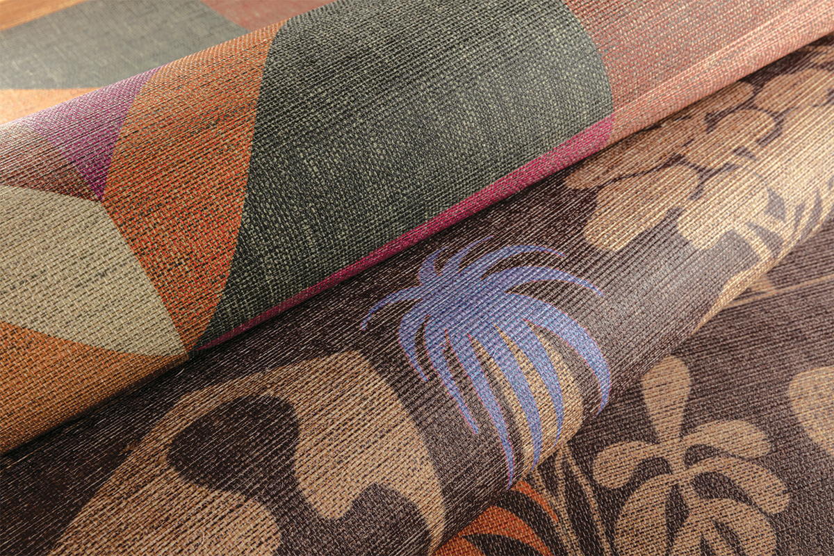 Papier peint panoramique Géométrique Lunca magenta - B H260 - Joy de Masureel | Réf. MAS-DGJOY4042-260