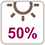 Brillant 50% de brillance