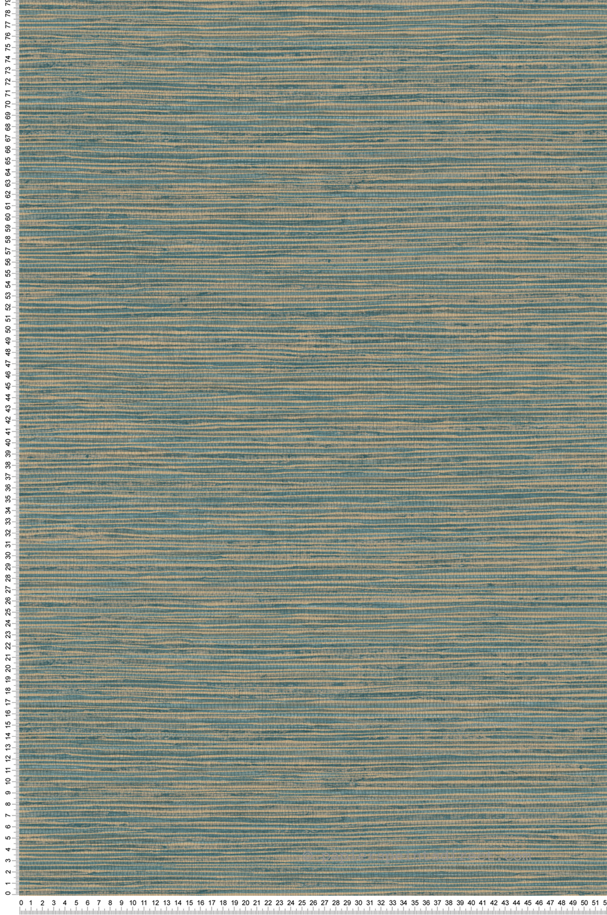 Papier peint Paille Japonaise Alton bleu paon doré - Harry de Lutèce | Réf. LTC-DL26717