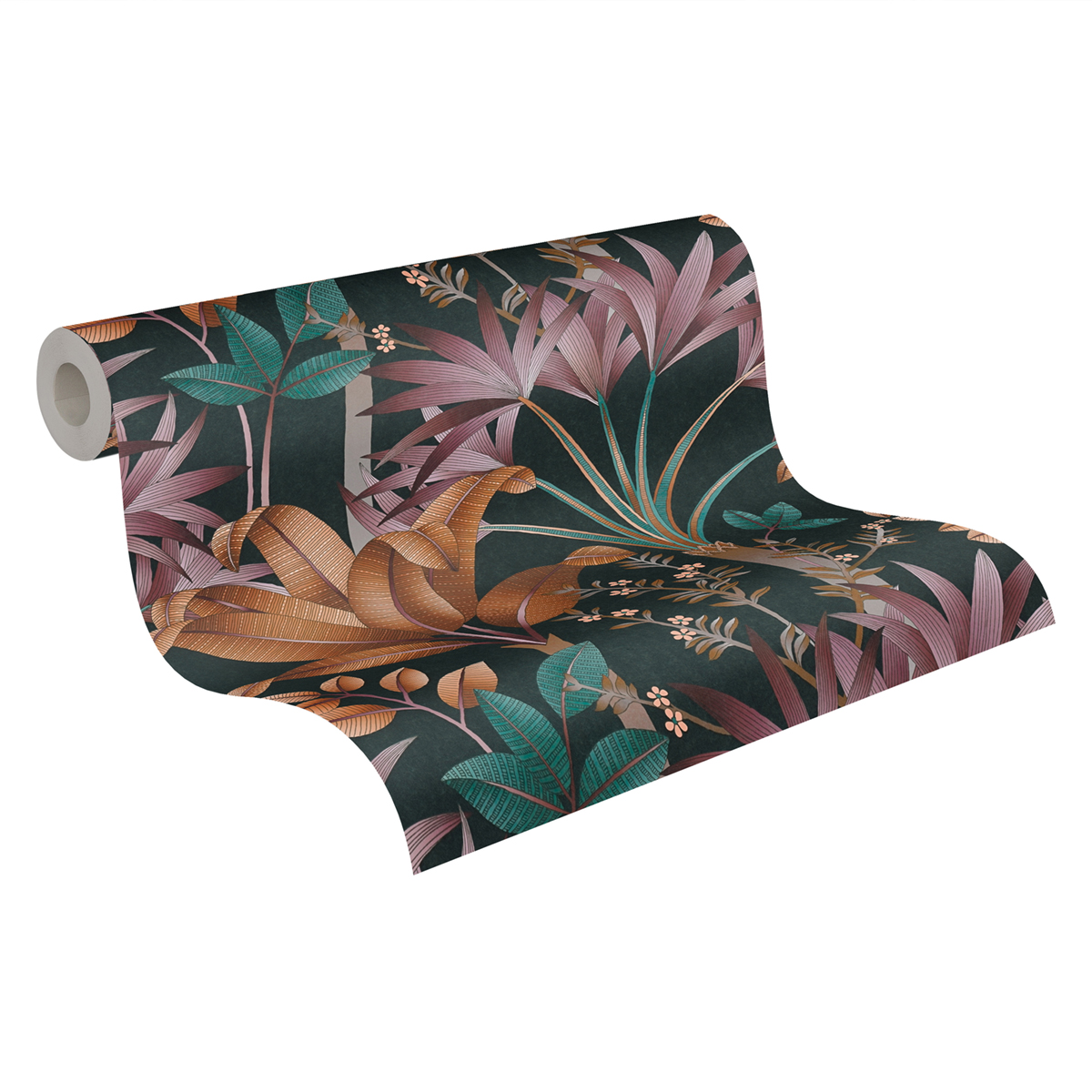 Papier peint Jungle Tropicale marron violet - Arcade d'Architects Paper AMB4 | Réf. 39172-1