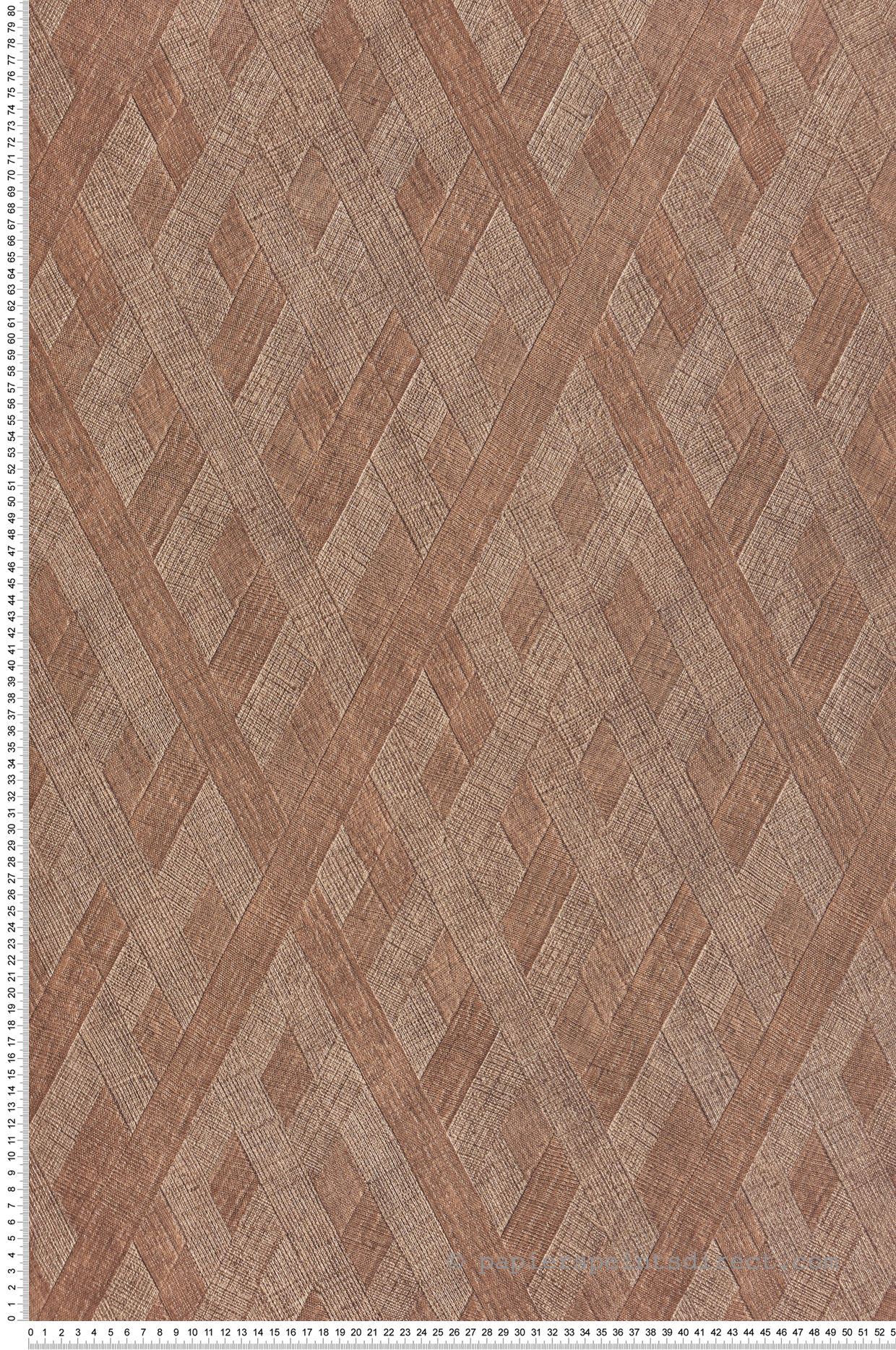 Papier peint Tissage Géométrique Oblique brun - Architexture de Montecolino | Réf. MC-AZ57754