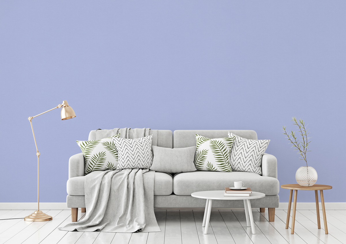 Papier peint Uni Around bleu pervenche - The Wall 2 d'A.S. Création AMB2 | Réf. AS-389035