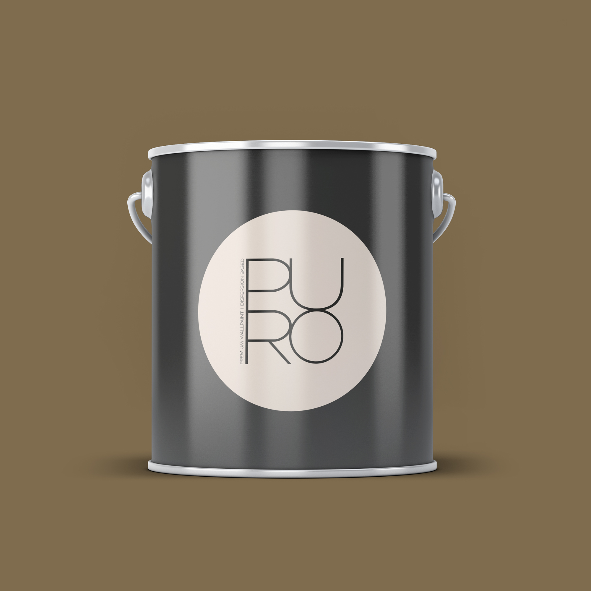 Image d'un pot de 2,5 litres de peinture Puro marron mellow brown - c7012