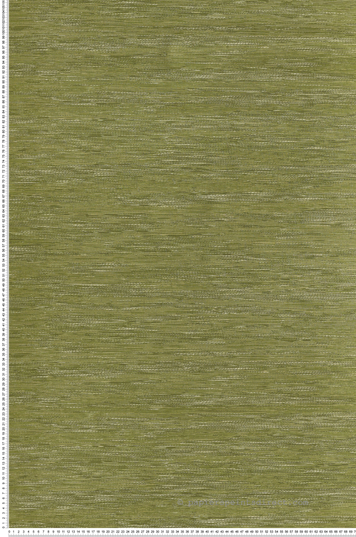 Papier peint Faux Uni Tissage Tatami vert matcha - Le Jacquard de Casamance | Réf. CAS-C75346018