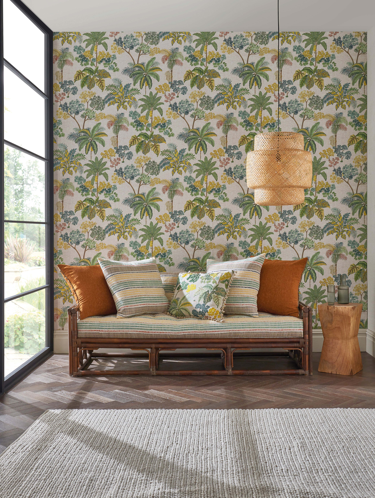 Papier peint Nature Malabar Apple Green - Empyrea d'Osborne & Little AMB4 | Réf. OSB-W7616-01