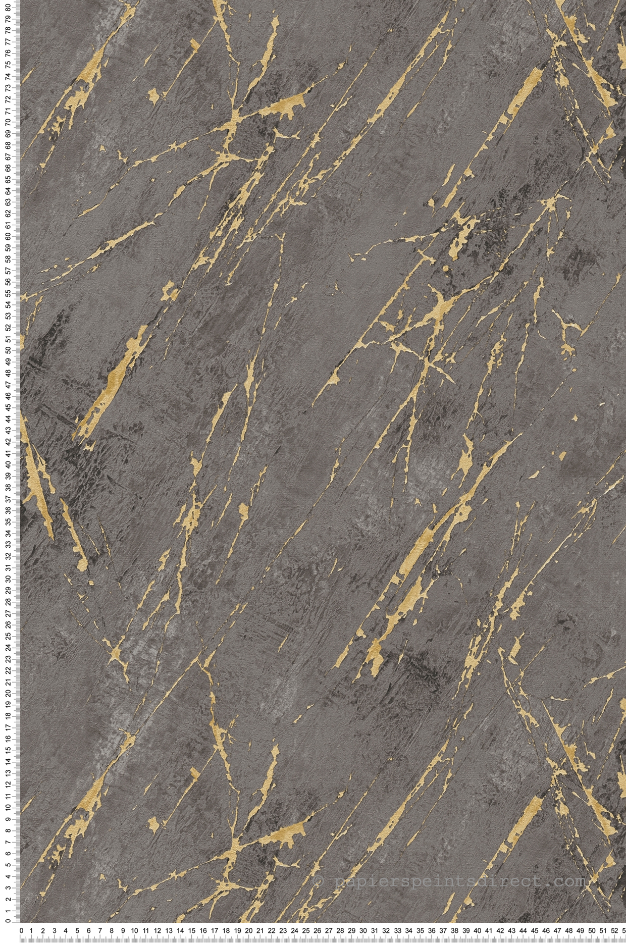 Papier peint Marbre Matière Arts anthracite doré - The BOS d'A.S. Création | Réf. AS-388175