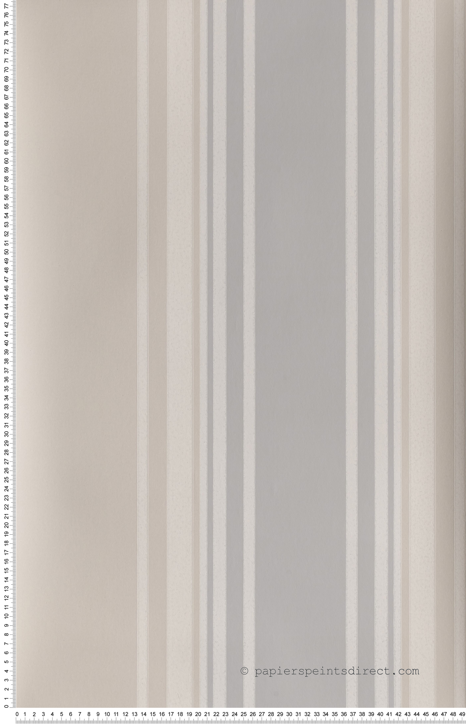 Tented stripes cendré - Painted Papers de Little Greene