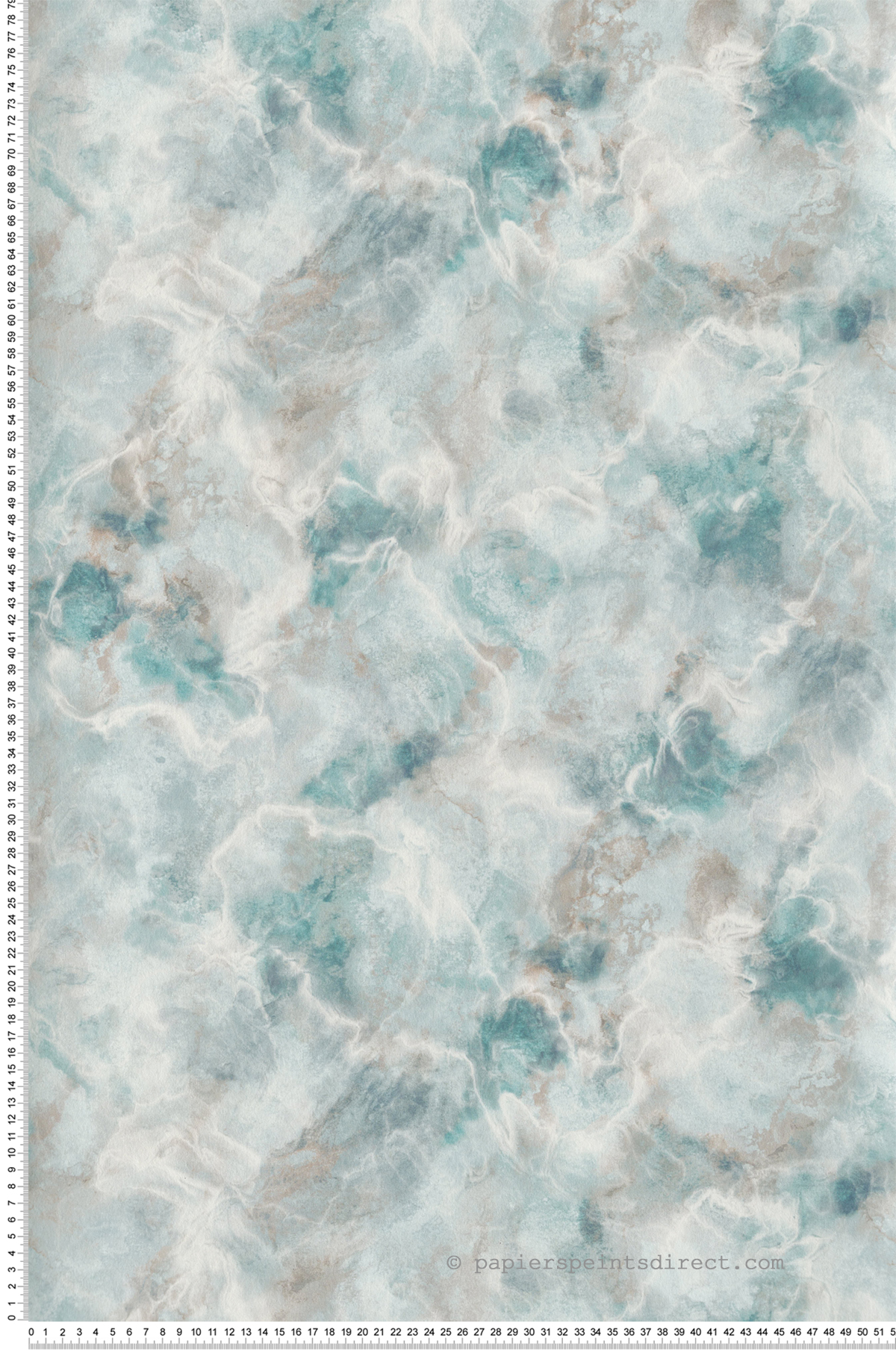 Papier peint Pierre Quartz vert - Willow d'Initiales | Réf. INI-00815001