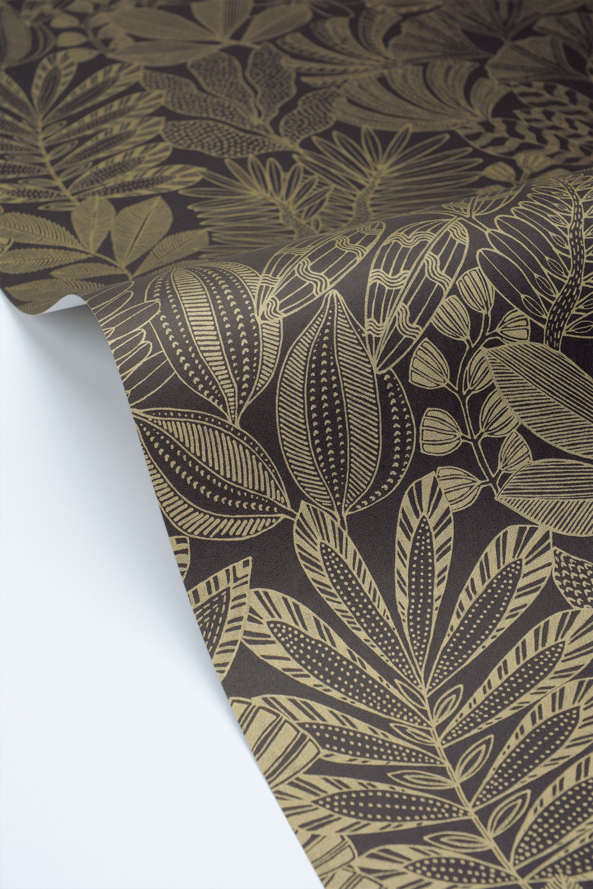 Papier peint Golden Jungle noir doré - Moonlight 3 de Casélio ZOOM | Réf. MNL3107169265