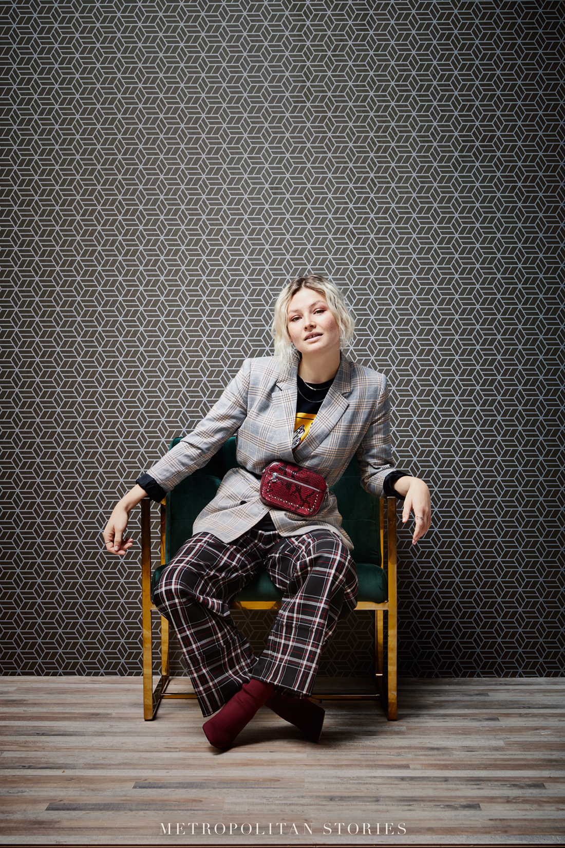 Papier peint 3D Cubes brun paillettes - Metropolitan Stories d'AS Création AMB 2 | Réf. SP14661