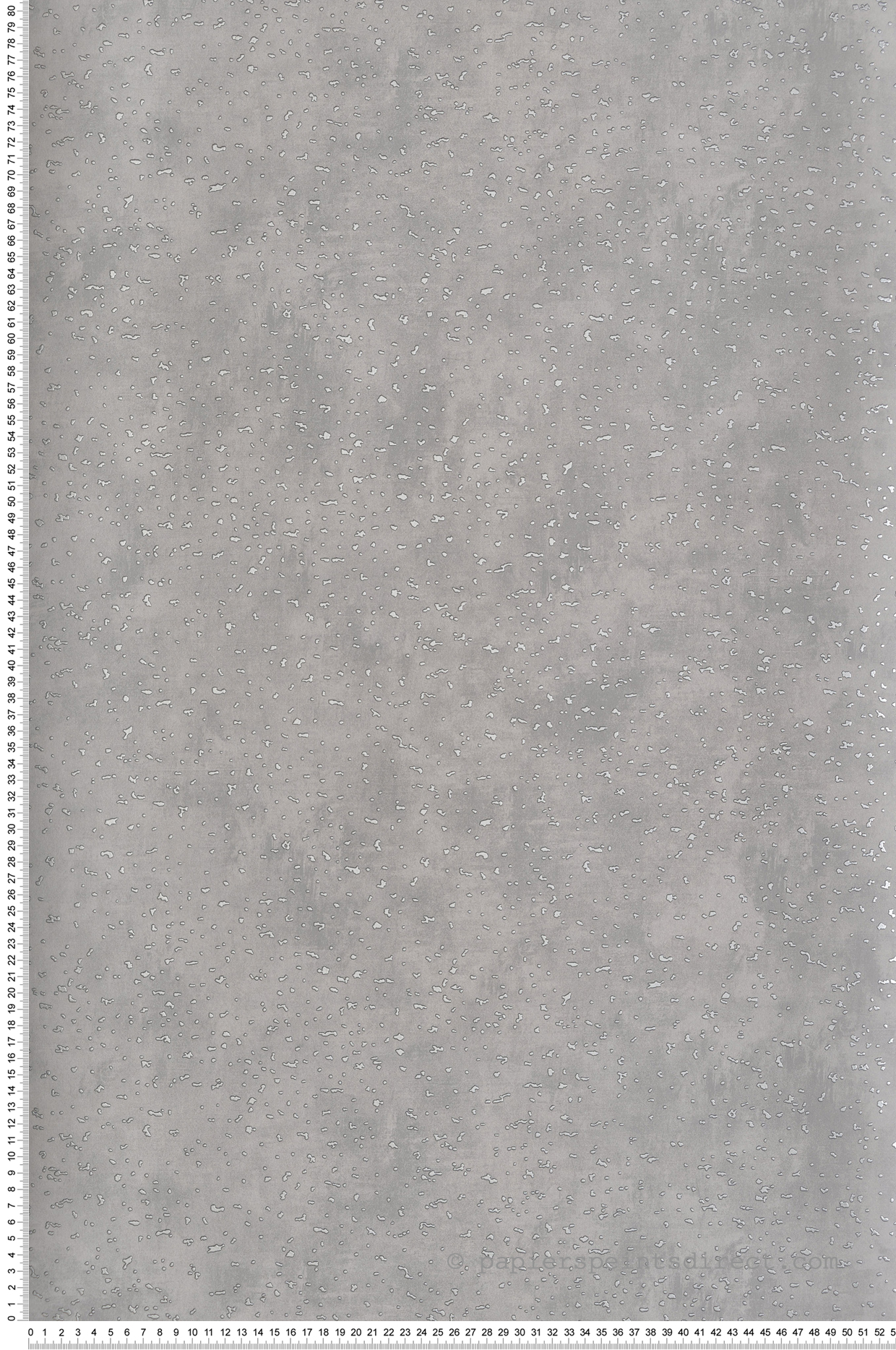 Papier peint Moucheté Relief gris argenté - Unique de Lutèce | Réf. LTC-DWP0019-05