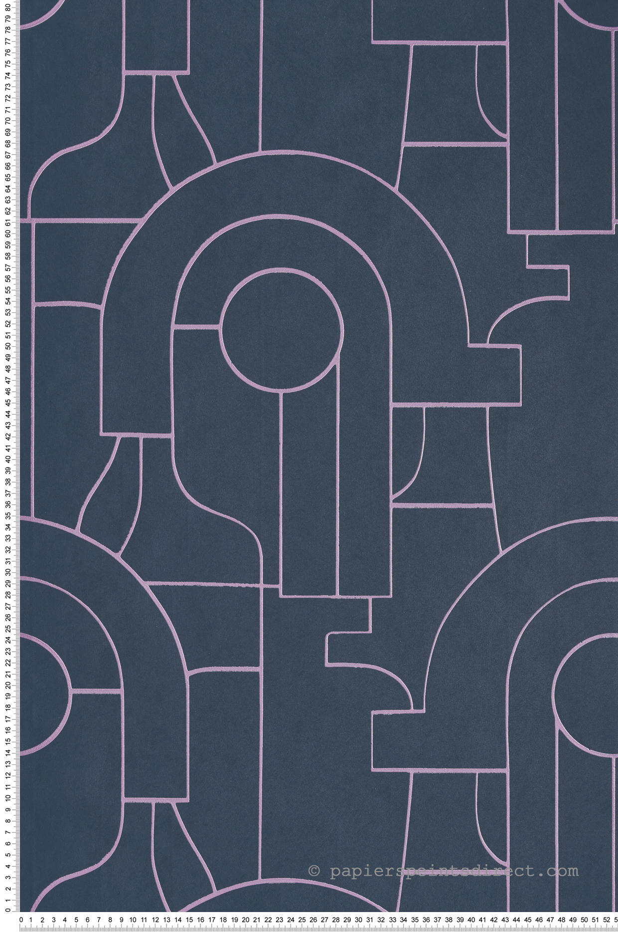 Papier peint Graphique Arty violet - Iconic de Casadéco | Réf. CONI88415212