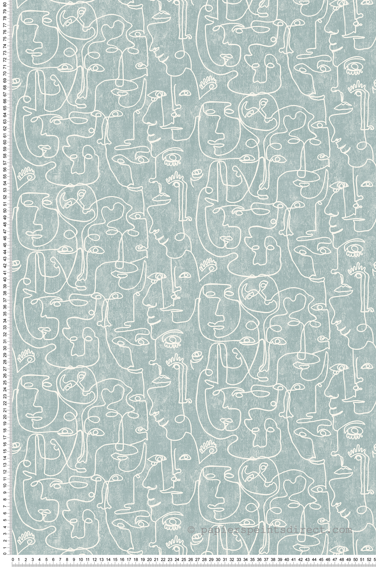 Papier peint Visage Artistique vert - Arty d'Ugépa | Réf. UGP-M41204