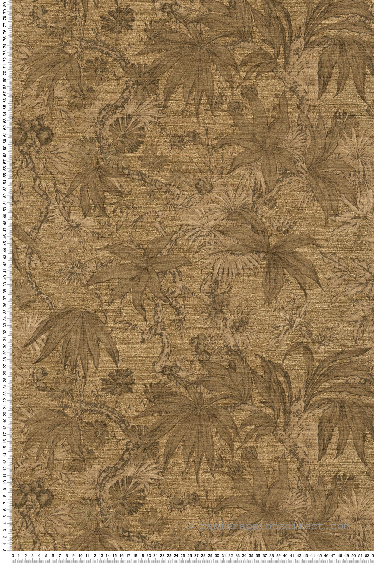 Papier peint Jungle Feuillage brun doré - History of Art 2 d'AS Création | Réf. AS-790472