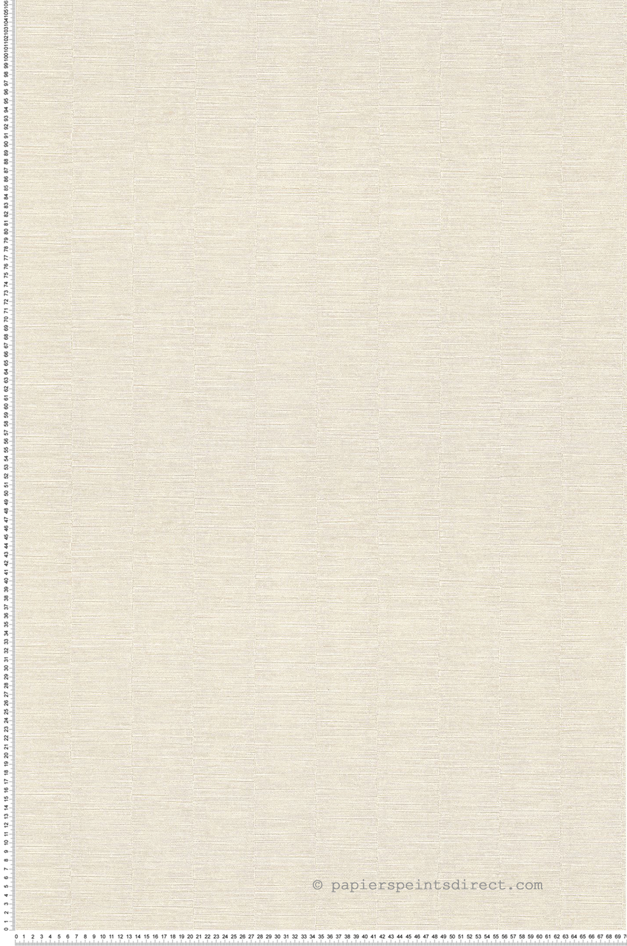 Papier peint Effet Tissu Platinum ivoire doré - Cérame de Casamance | Réf. CAS-B75072040