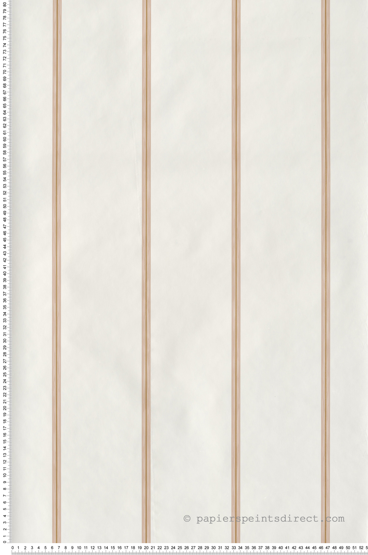 Papier peint Rayure Verticale Sunny vieux rose doré - Happy Therapy de Casélio | Réf. HTH104090483