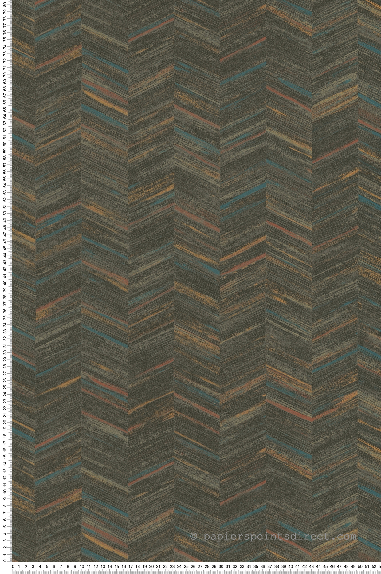 Papier peint Chevron Ethnique foncé - Geo Effect d'A.S. Création | Réf. SP15777