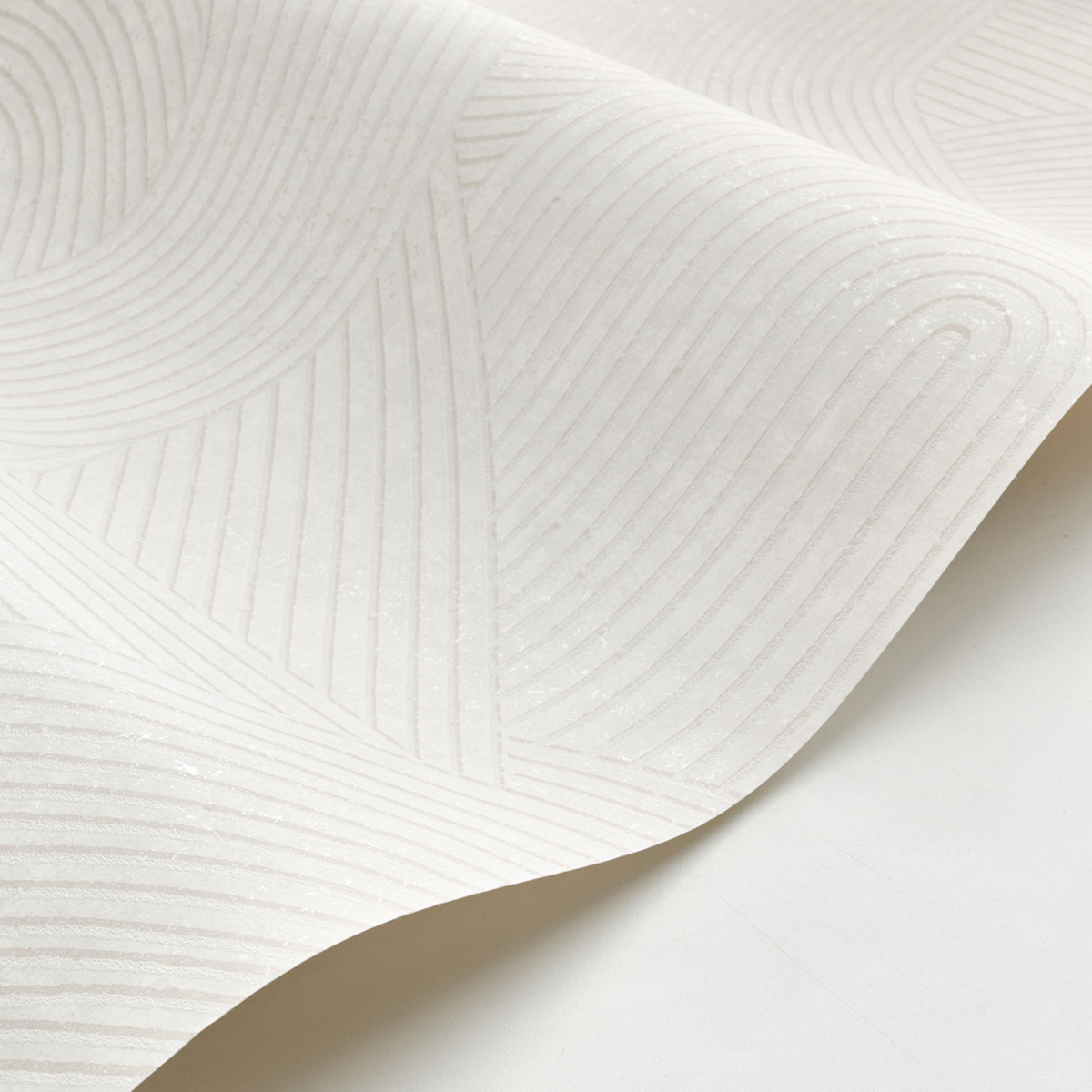 Papier peint Jardin des Pierres blanc polaire - Kyoto de Casadéco AMB4 | Réf. KYTO88750213