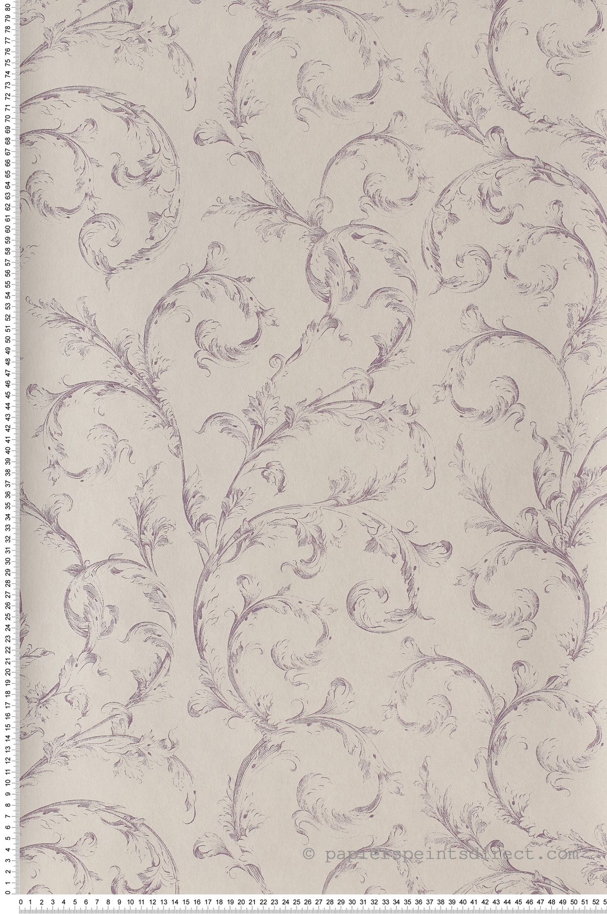 Arabesques violettes - Collection Fontainebleau de Casadéco