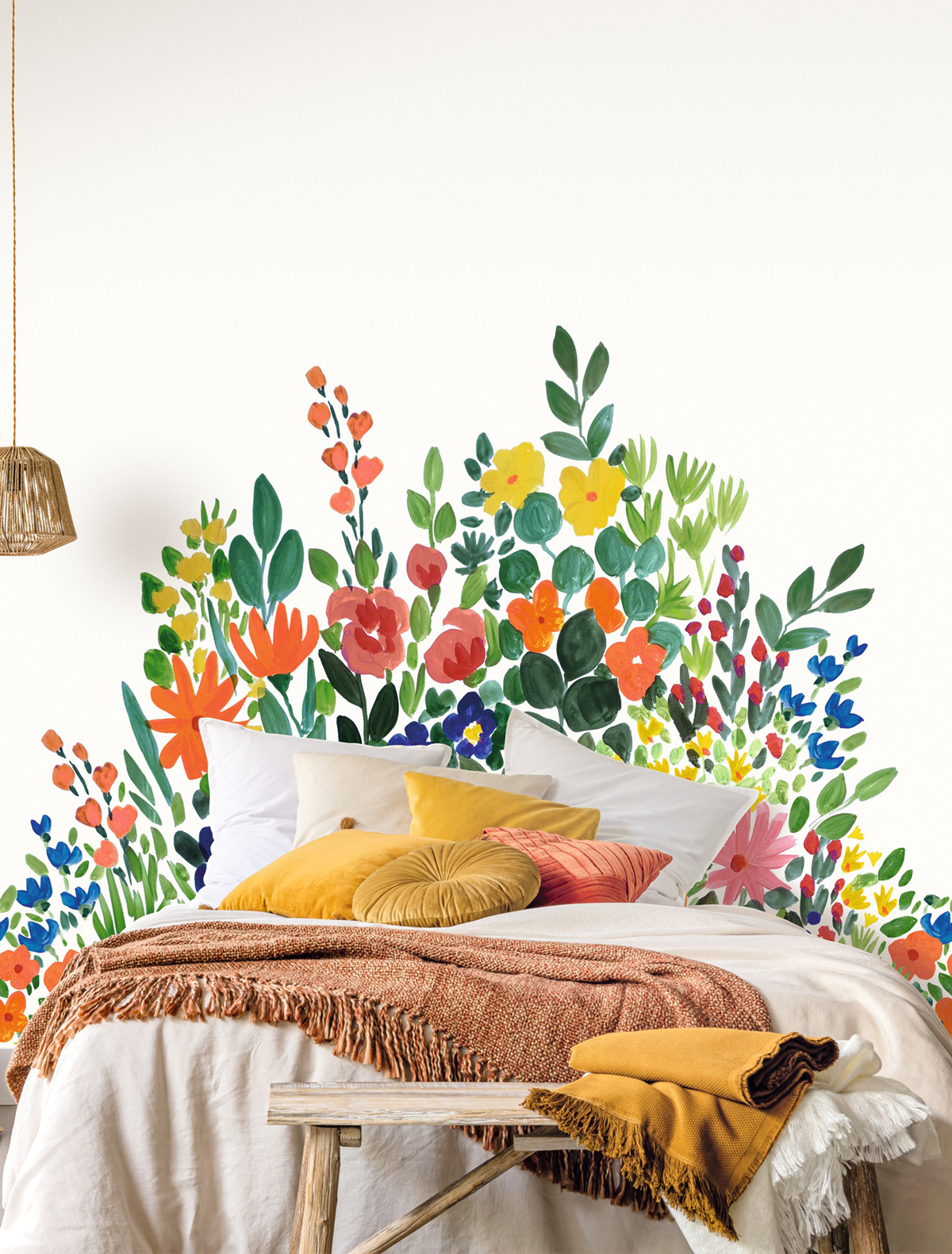 Papier peint panoramique Bouquet Blanket Of Blooms multicouleurs S 250X250 - Pimp My Wall de Casélio | Réf. PMW104644506