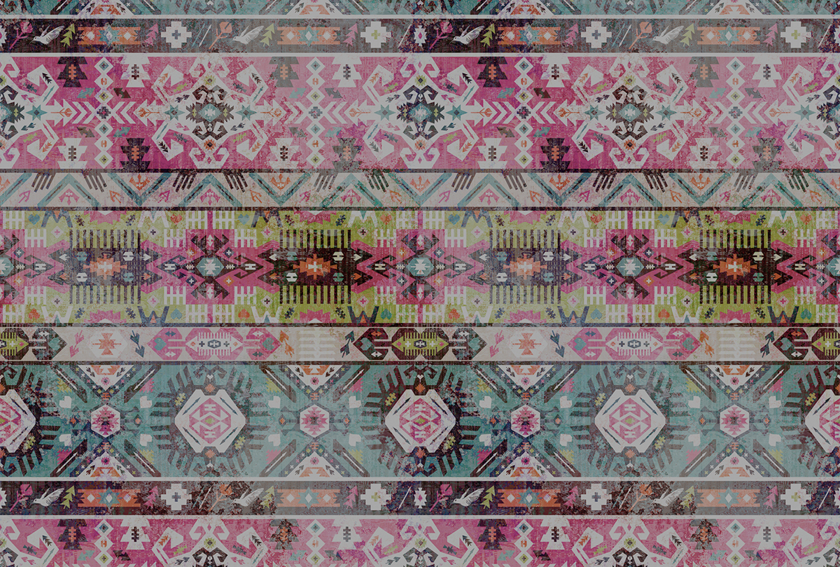 Papier peint panoramique Ethnique Navajo 1  - Référence DD110921 - Intissé 200g/m2 - Standard 400 x 270