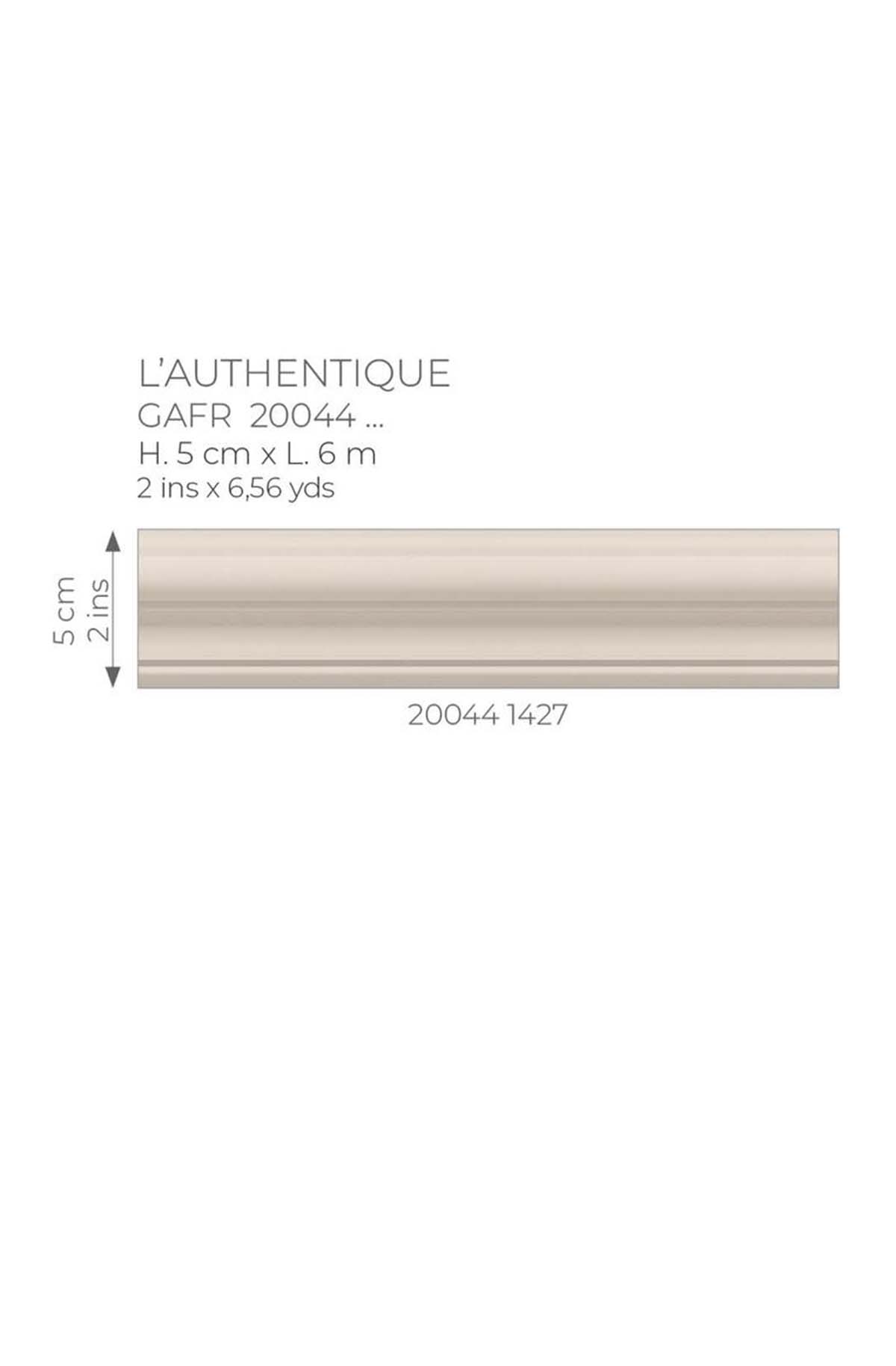 Galon Moulure Authentique lin - Galons et Frises de Casadéco AMB5| Réf. GAFR200441427