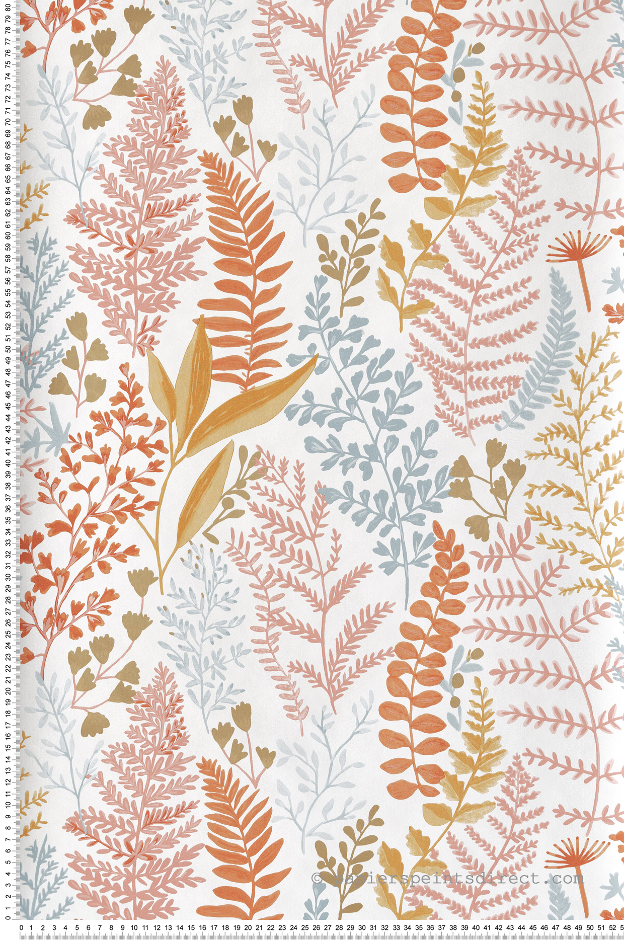 Papier peint Feuillage Woodland rose et mordoré - La Forêt de Casélio | Réf. FRT102924366