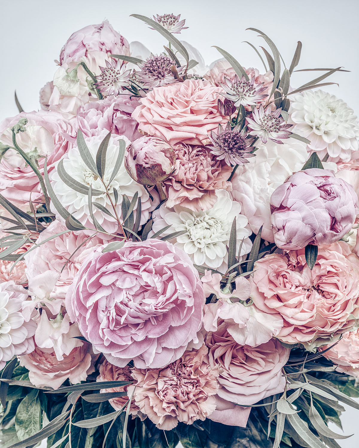 Papier peint panoramique Bouquet de Fleurs Zestful - Papier peint Komar Le Jardin