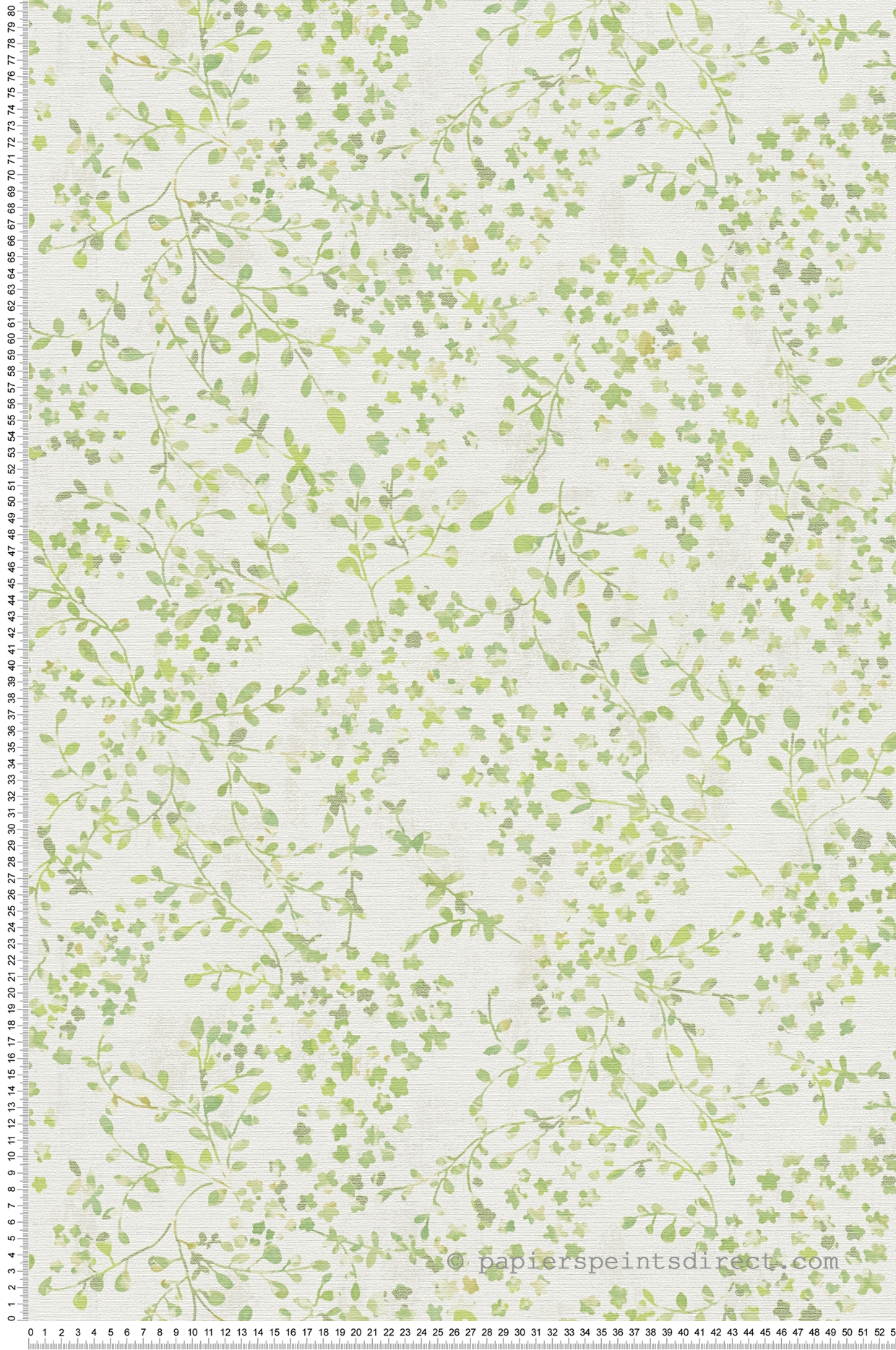Papier peint Fleur Minimaliste Semis vert métallisé - Aquarell Dreams d'A.S. Création | Réf. AS-397472