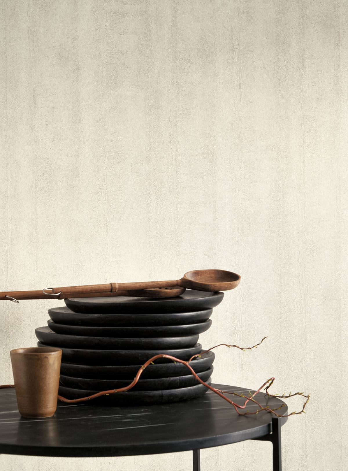 Papier peint Faux Uni Effet Béton beige grès - Minerals de Casadéco AMB2 | Réf. MNRL88061118