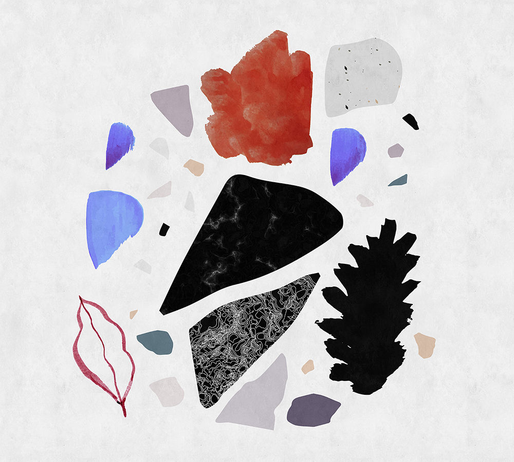 Papier peint panoramique Terrazzo 3 - Référence DD113637 - Intissé 200g/m2 - Standard 300 x 270