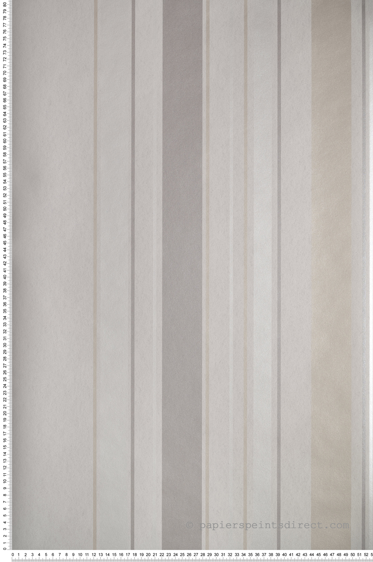 Papier peint Rayure Métallisé gris - Les Rayures de Casadéco | Réf. RAYS80641224