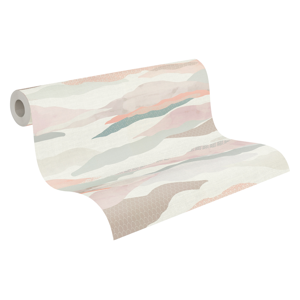Papier peint Nuage de Montagne pastel rose - Pintwalls 2 d'A.S. Création ROLL | Réf. AS-396992