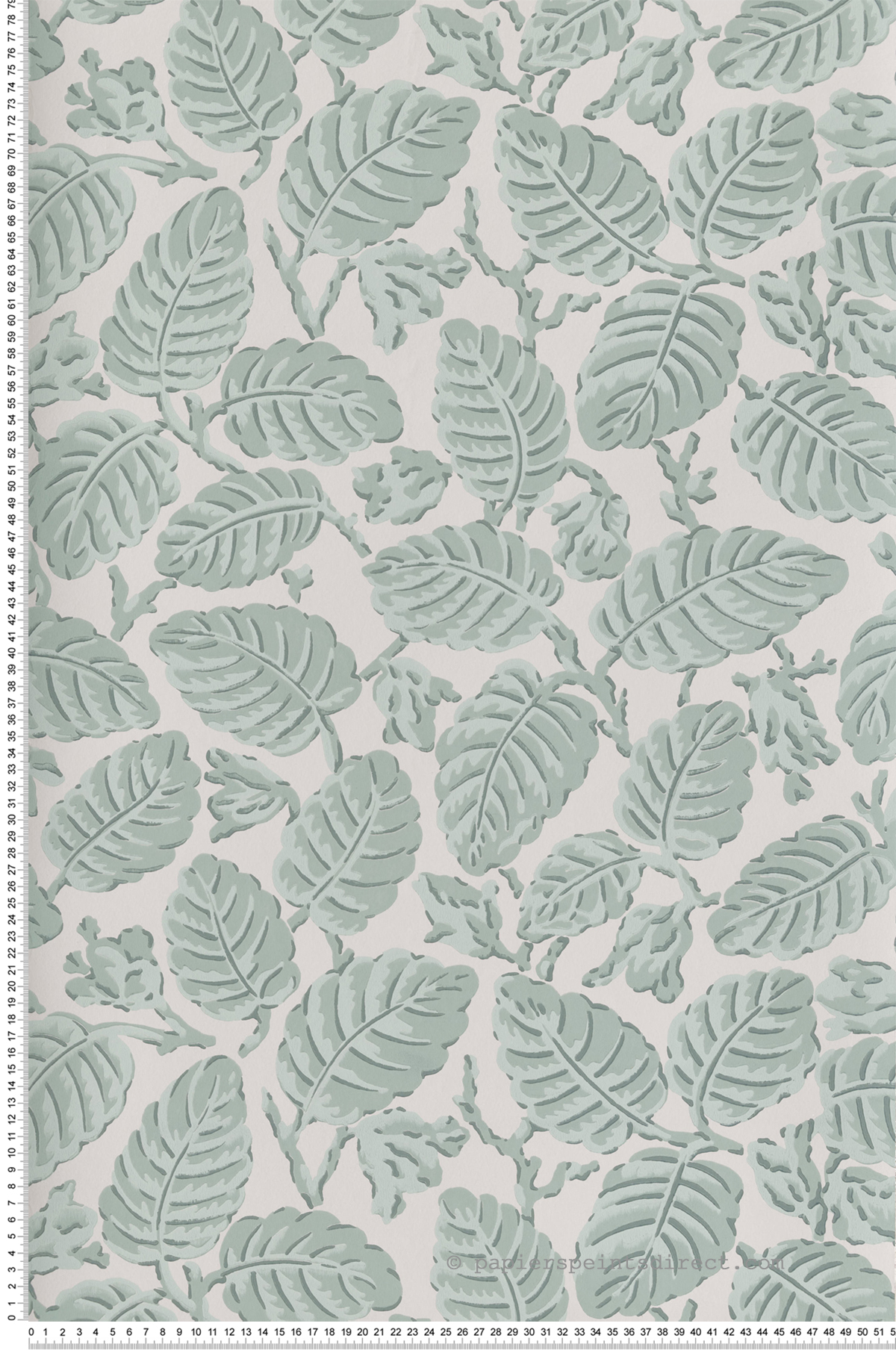 Papier peint nature Beech Nut Rubine - National Trust Papers 2 de Little Greene | Réf. 0260BERUBIN