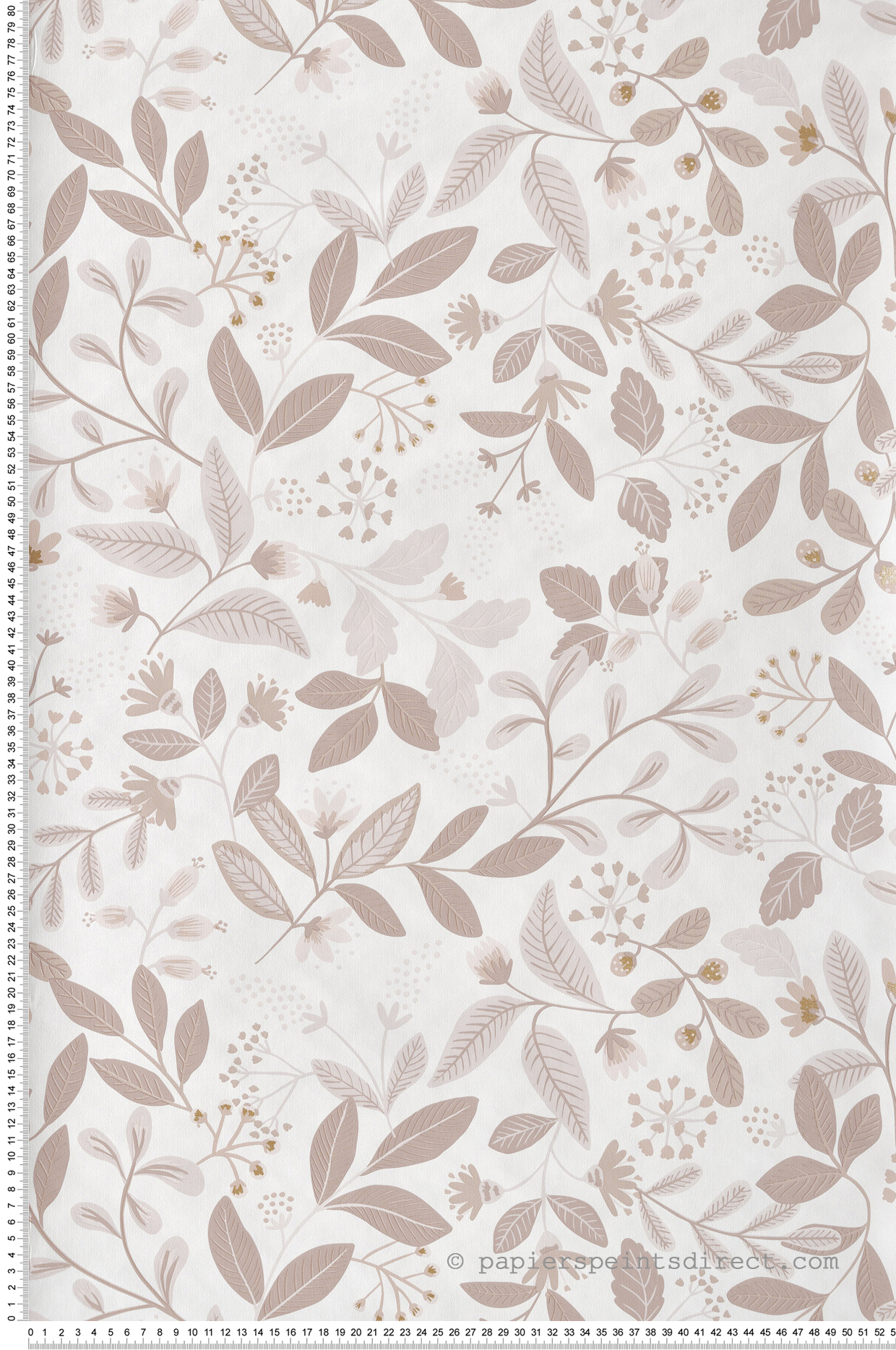 Papier peint Fleuri Chloé beige - Essentiel de Casélio | Réf. ETL103081020