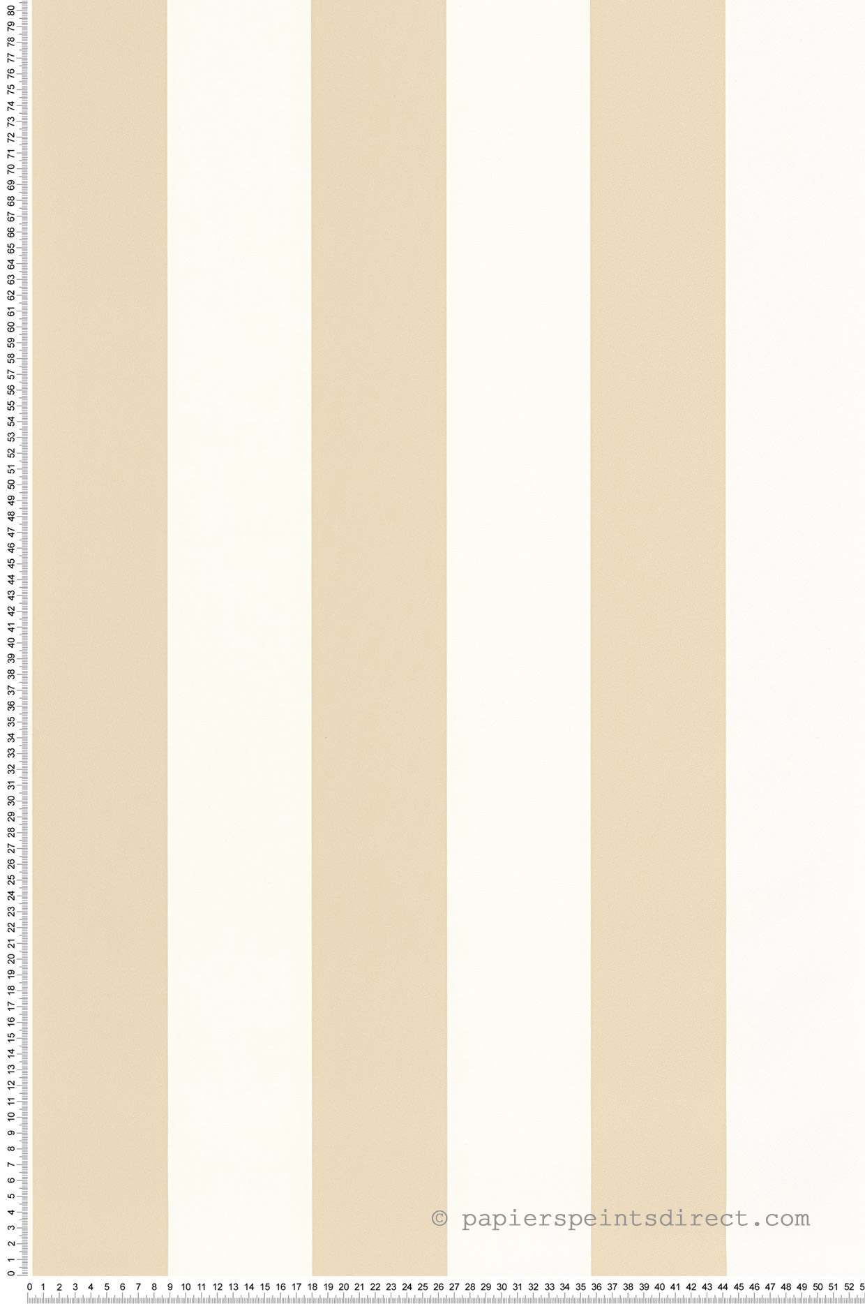 Papier peint Rayures Wide Lines beige blanc - Basics de Casélio | Réf. BAI104021050