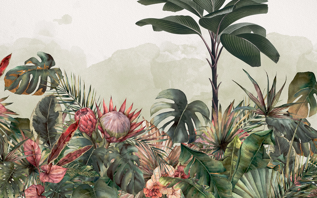 Papier peint panoramique Jungle Spot - Papier peint Komar Pure 2